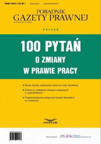 100 pytań o zmiany w prawie pracy