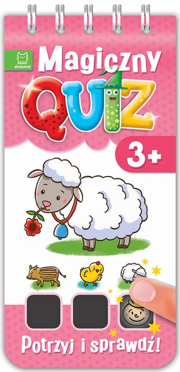 Potrzyj i sprawdź magiczny quiz 3+ (różowy)