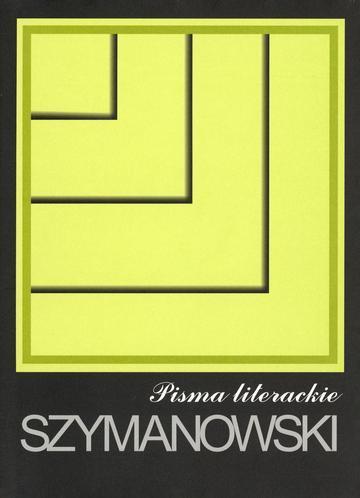 Okładka: Pisma literackie