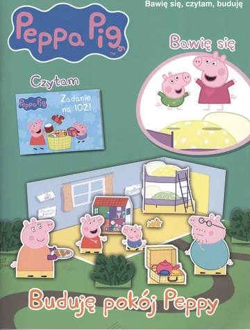 Buduję pokój peppy Świnka Peppa bawię się czytam buduję