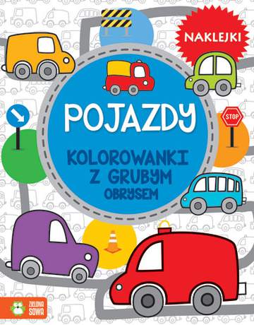 Pojazdy kolorowanki z grubym obrysem