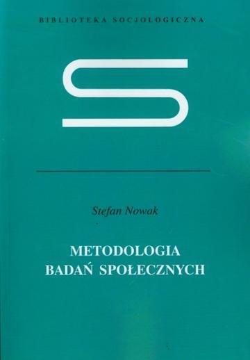 Okładka: Metodologia badań społecznych br