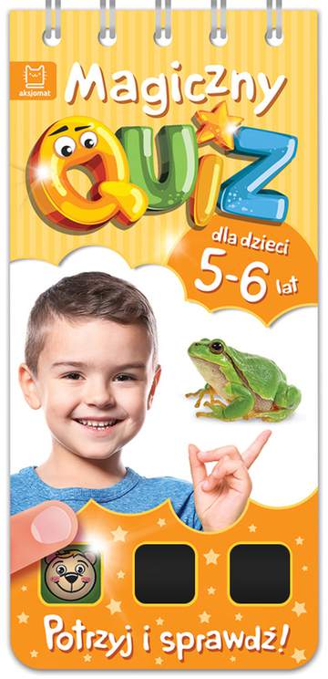 Magiczny quiz dla dzieci 5-6 lat pomarańczowy