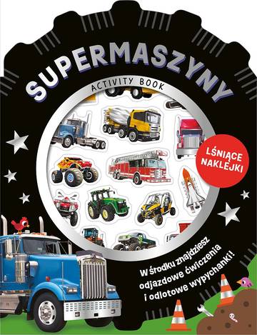 Supermaszyny. Wypukłe naklejki metaliczne