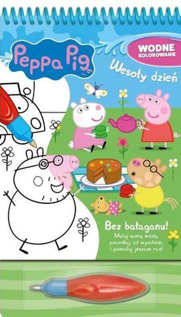 Wesoły dzień. Wodne kolorowanie. Świnka Peppa